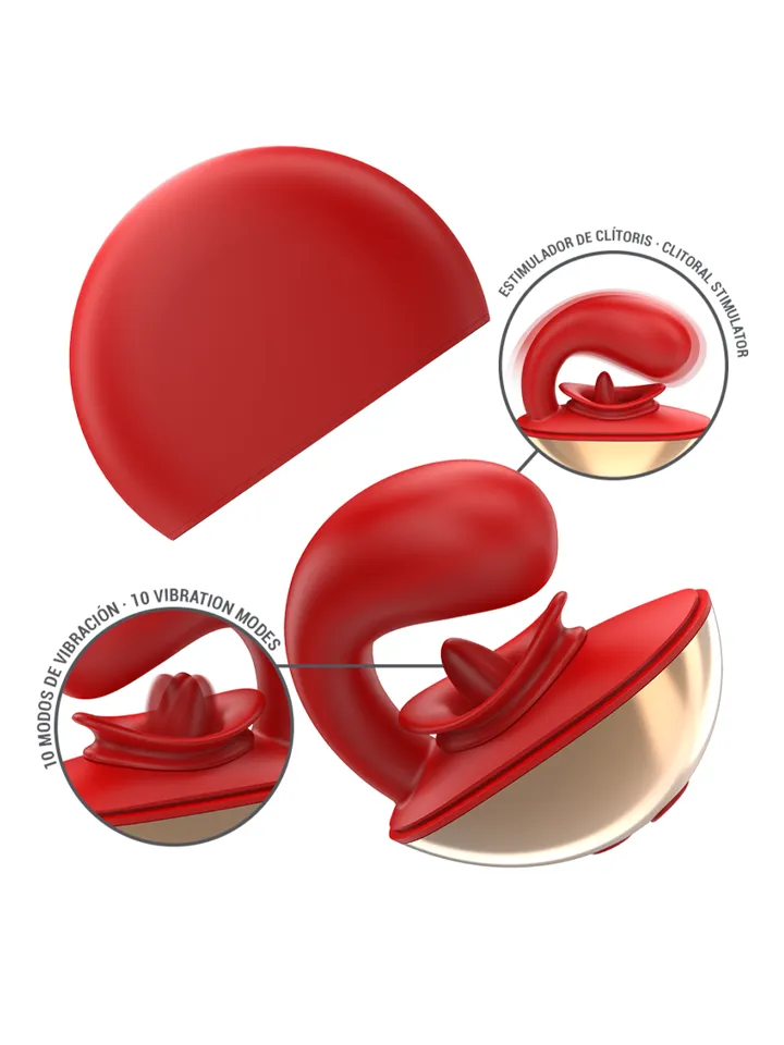 Mariah 10 Vibrations & Stimulator In U Shape Vibrator |  | Intimast