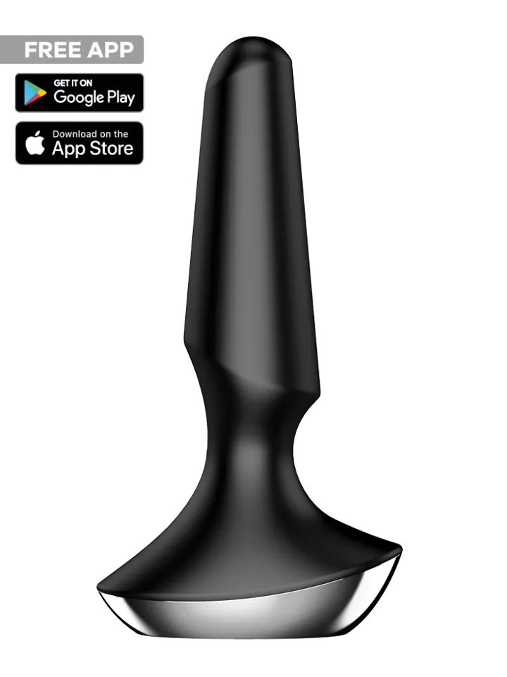 Plug-ilicious 2 Black Bluetooth & App Analplugg med vibrator | | Intimast