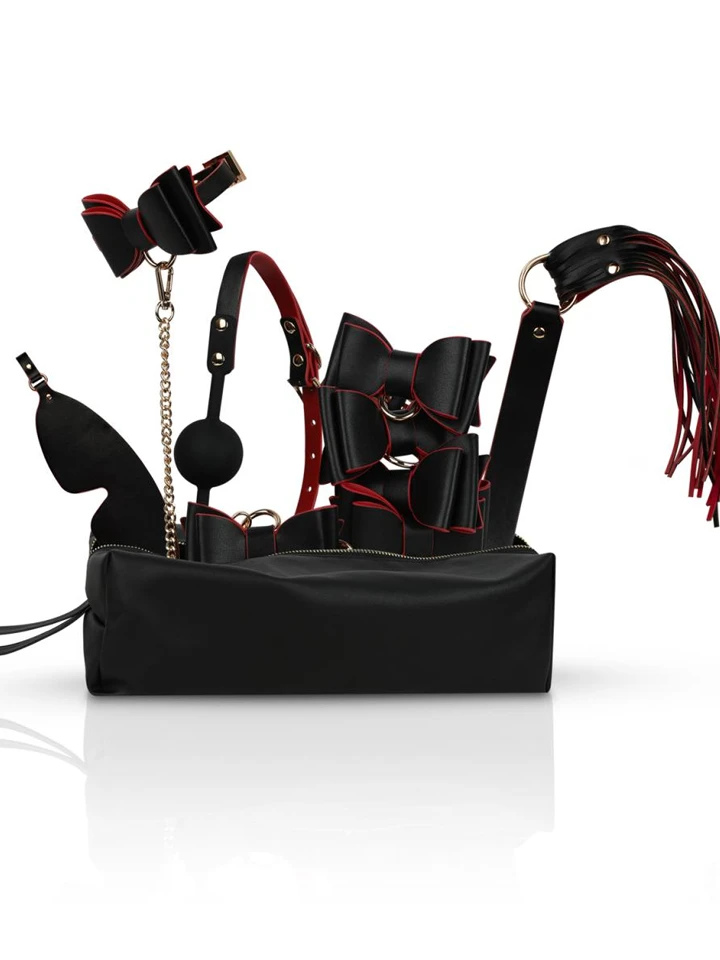 Crimson & Ebony 8-pcs Luxury Bondage Set Bondage paket | | Intimast