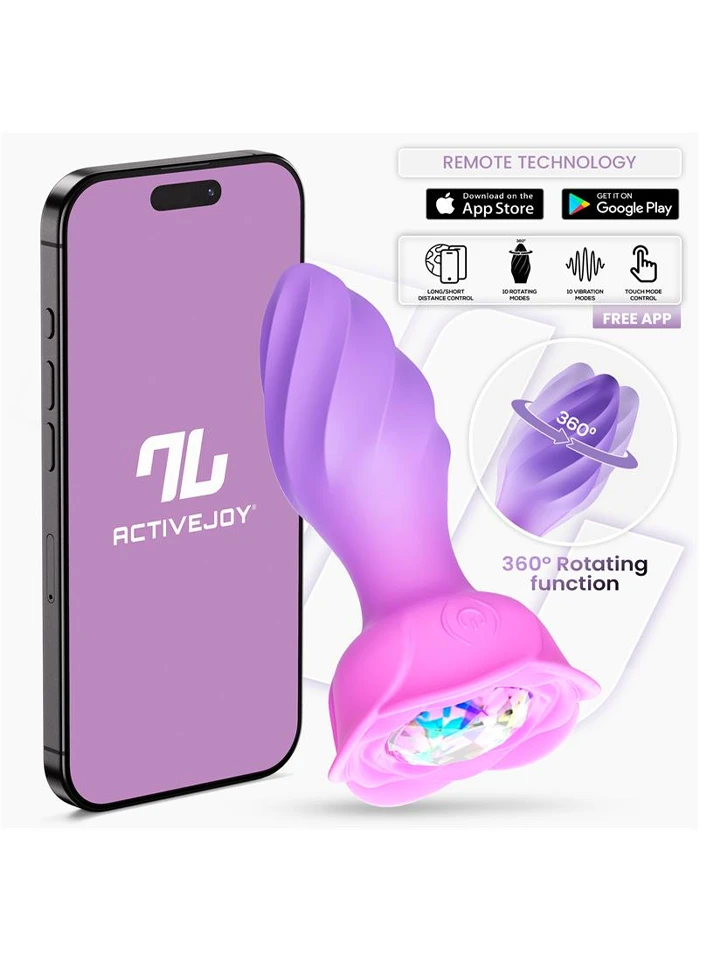 Moxy Butt Plug With 360 Rotation & App Analplugg med vibrator | | Intimast