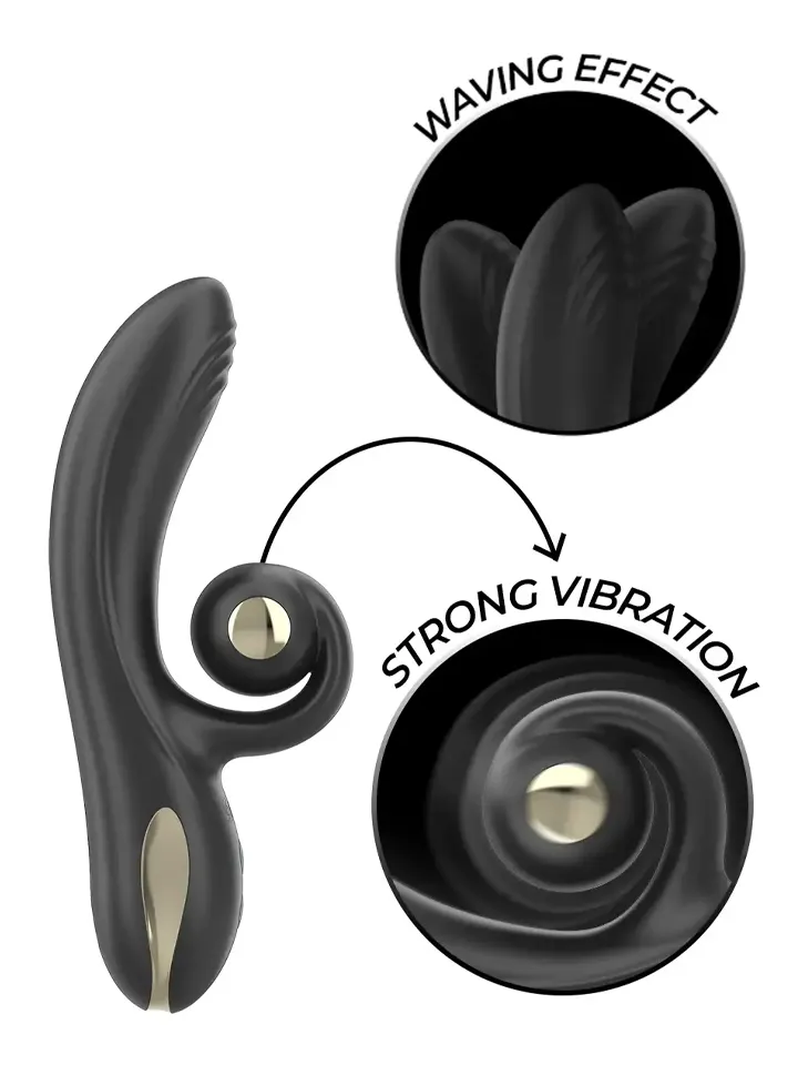 Twister Vibrator With Curve Stimulator & Rotation Rabbitvibrator |  | Intimast