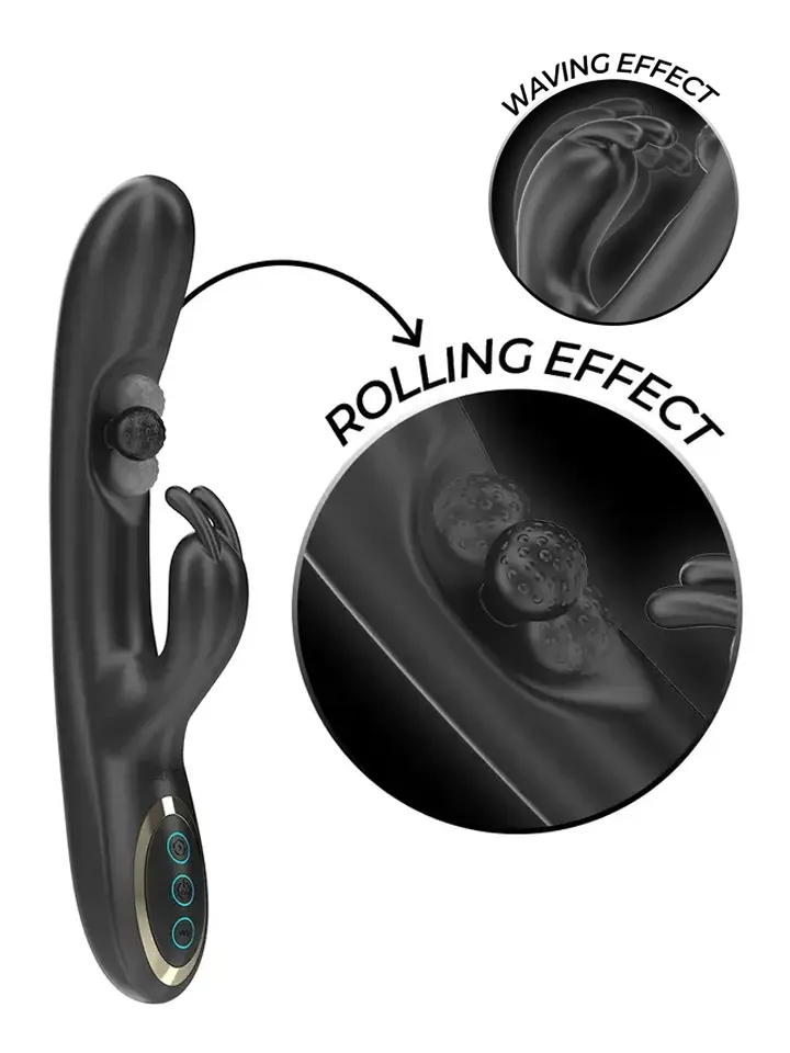 Powerful Rabbit Vibrator With Rolling Pearl Rabbitvibrator |  | Intimast