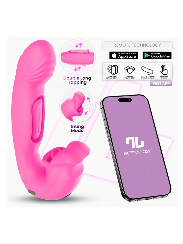 Bimby Biting & Double Tapping Tongue With App Vibrator | | Intimast
