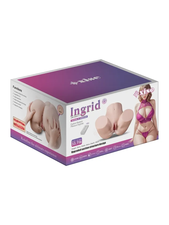 Ingrid Sucking & Vibrating 15,3 kg Sexdocka |  | Intimast