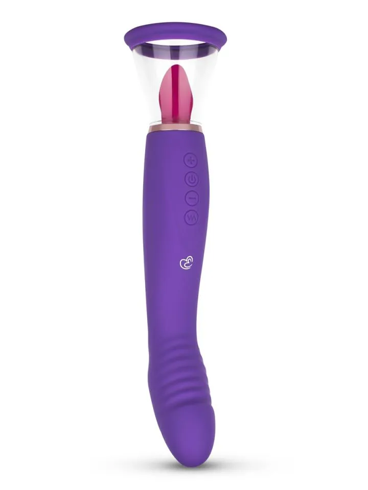 Pleasure Pump With G-Spot Vibrator Purple Vibrator |  | Intimast