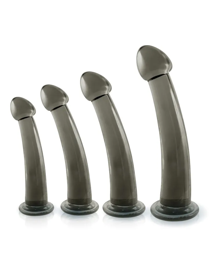 Black Axinite 4 in 1 Anal Plug Kit Set Analpluggar paket |  | Intimast