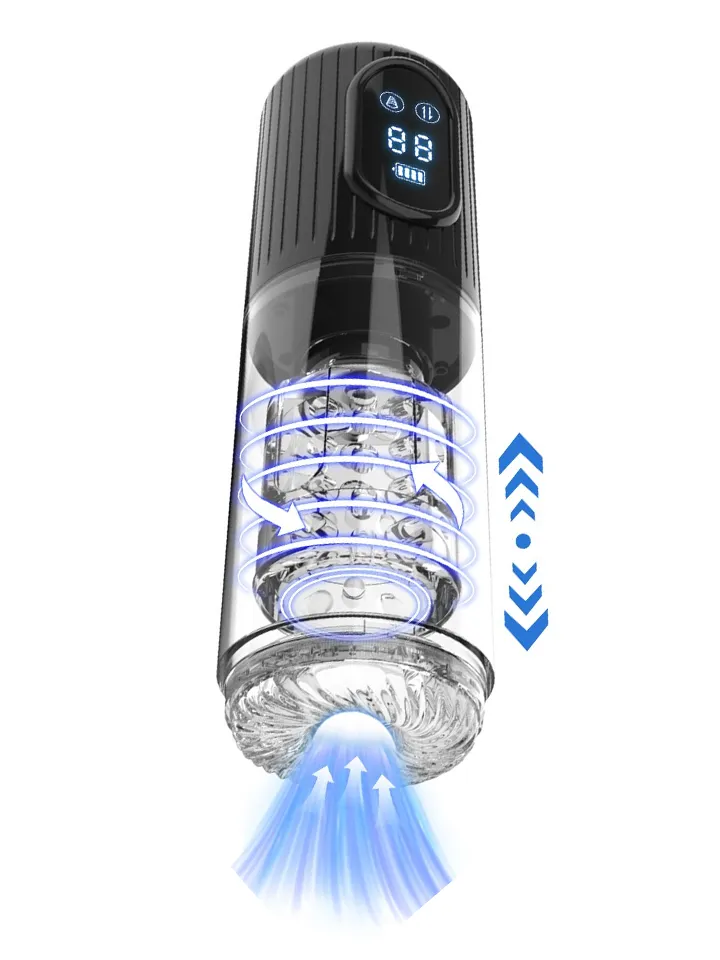 Masturbator With Suction, Rotating & Thrusting Motion Masturbator med motor |  | Intimast