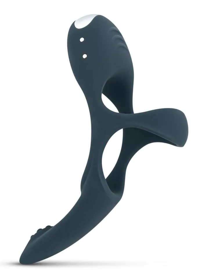 Boners Triple Vibrating Cockring Blue Penisring med vibrator |  | Intimast