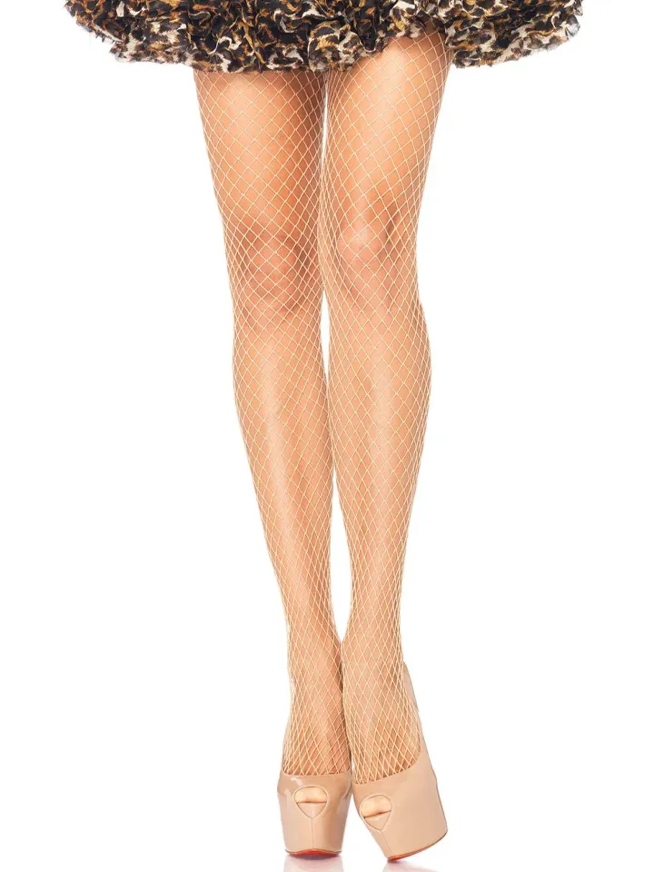 Elastane Industrial Fishnet Pantyhose Nude O/S Strumpbyxor |  | Intimast