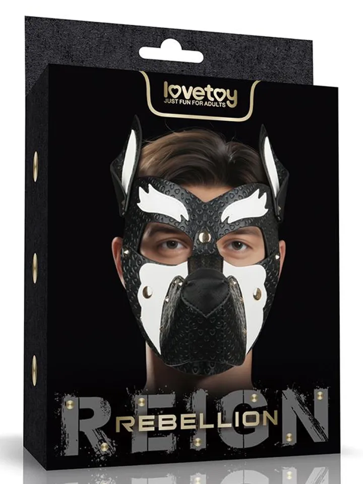 Rebellion Reign Howl Pup Mask White BDSM mask |  | Intimast