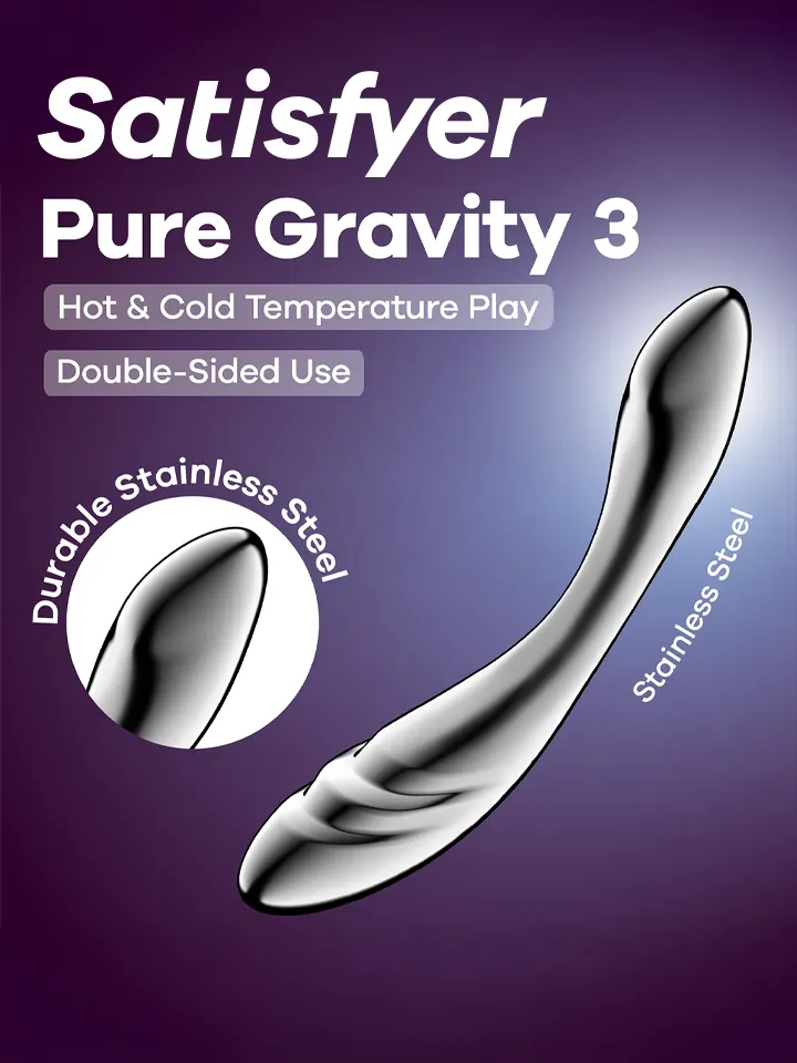 Satisfyer Pure Gravity 3 Ståldildo |  | Intimast