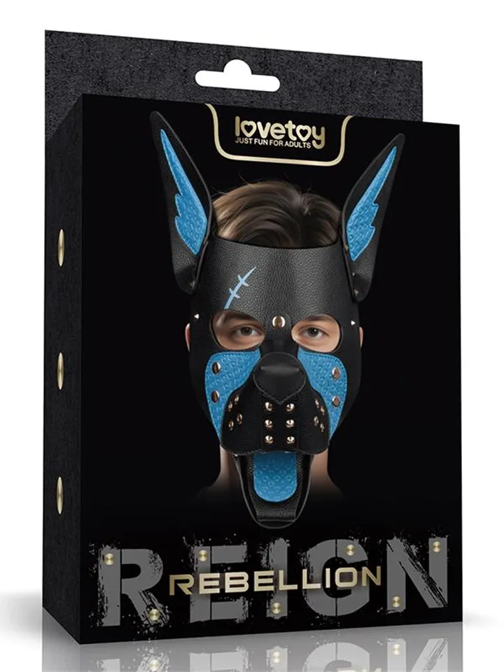 Rebellion Reign Scarred Alpha Pup Mask Blue BDSM mask |  | Intimast
