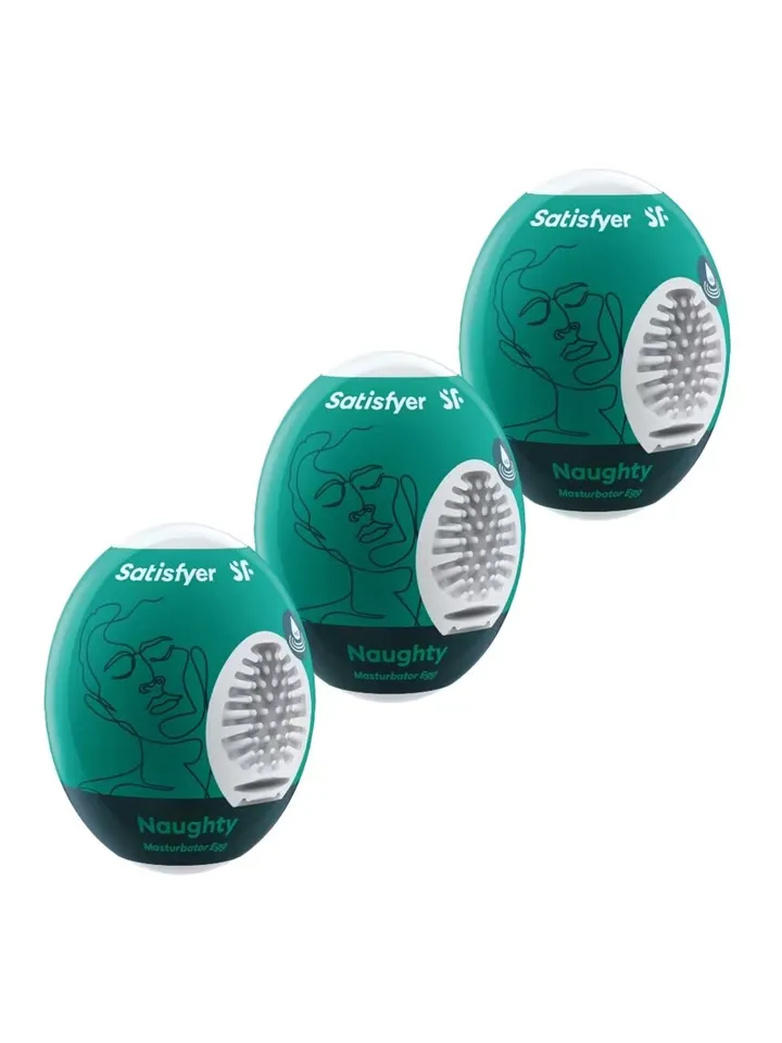 Satisfyer Naughty Masturbator Egg 3-pack Runkägg |  | Intimast