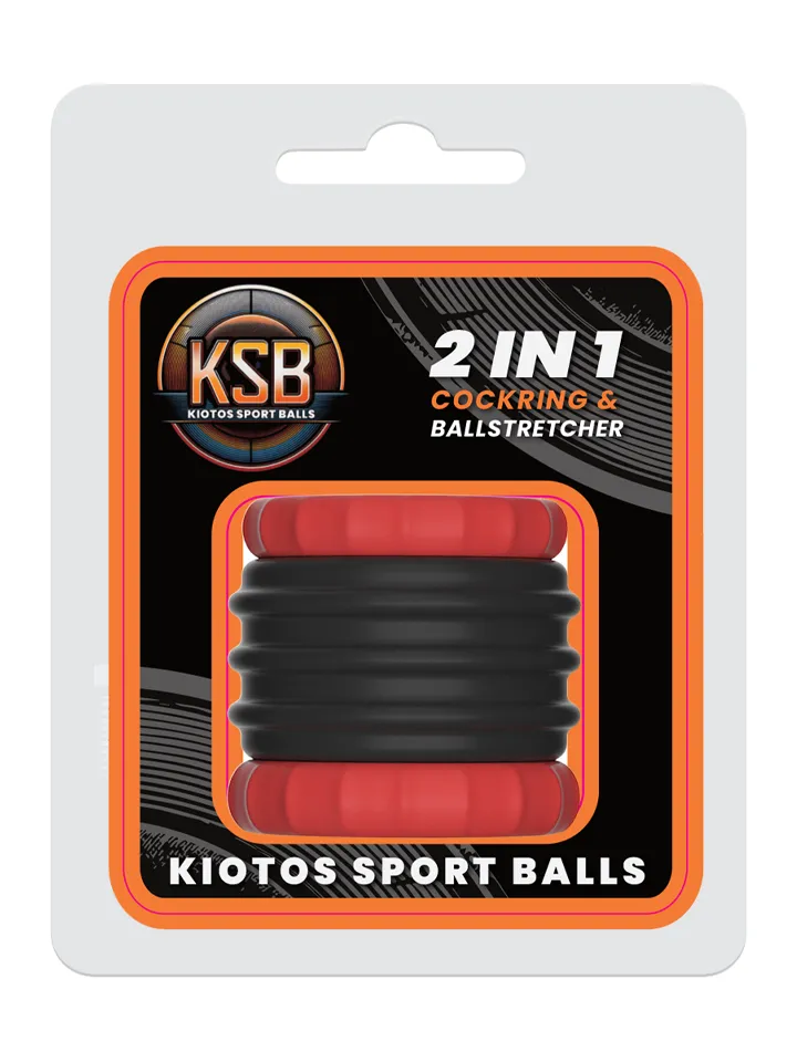 KSB 2in1 Silicone Cockring & Stretcher Black Ball stretcher |  | Intimast