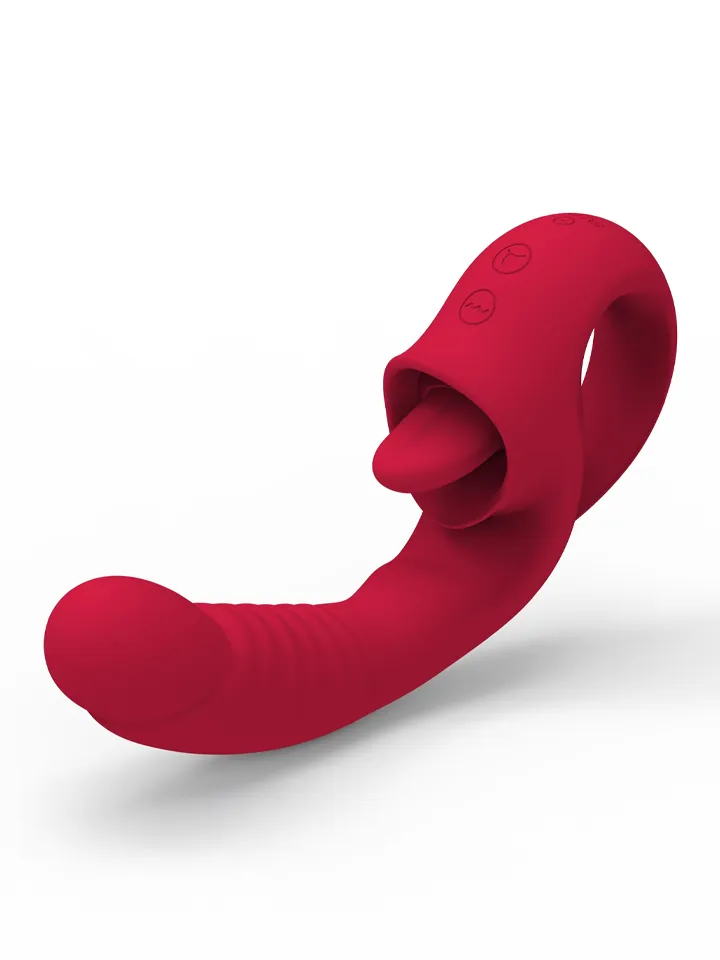 Rechargeable Licking 10-Functions Vibrator Rabbitvibrator |  | Intimast