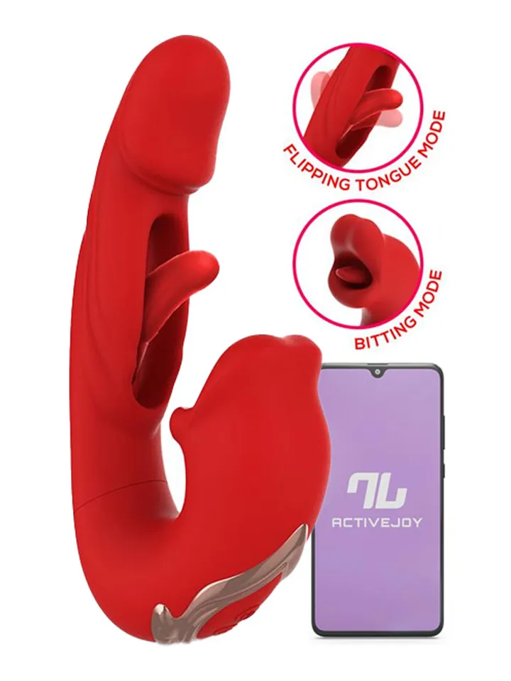 Mouty Vibe With Biting & Flipping With App Appstyrd vibrator |  | Intimast