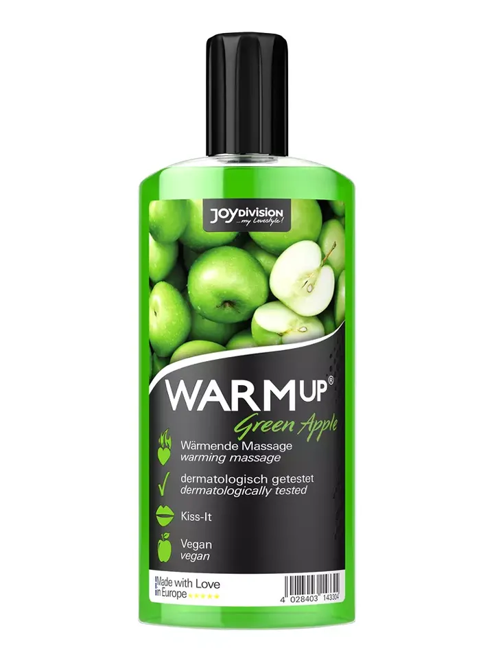 Joydivision Warm-up Massage Oil Green Apple 150ml Massageolja Äpple |  | Intimast