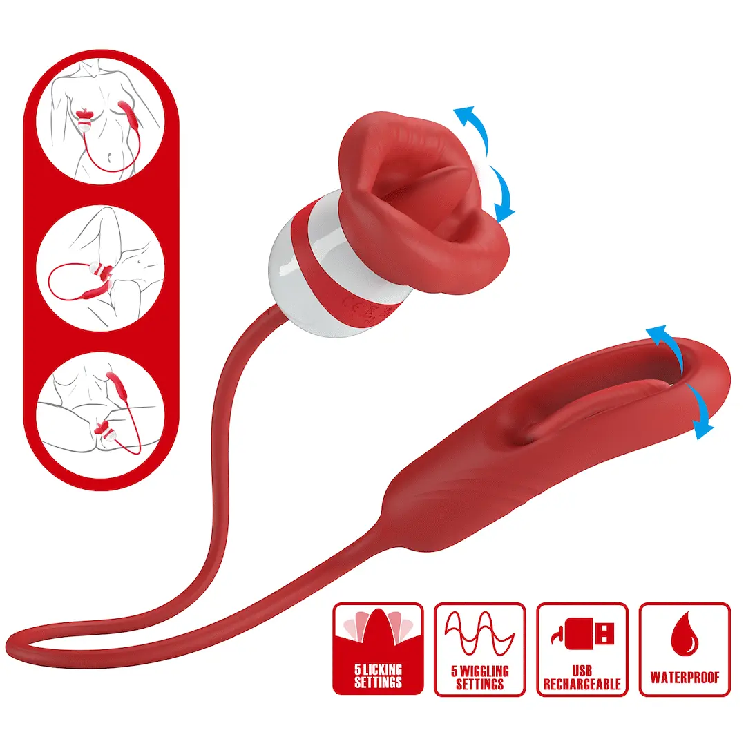 Romance Alyss Red Mouth Vibrator Vibrator |  | Intimast