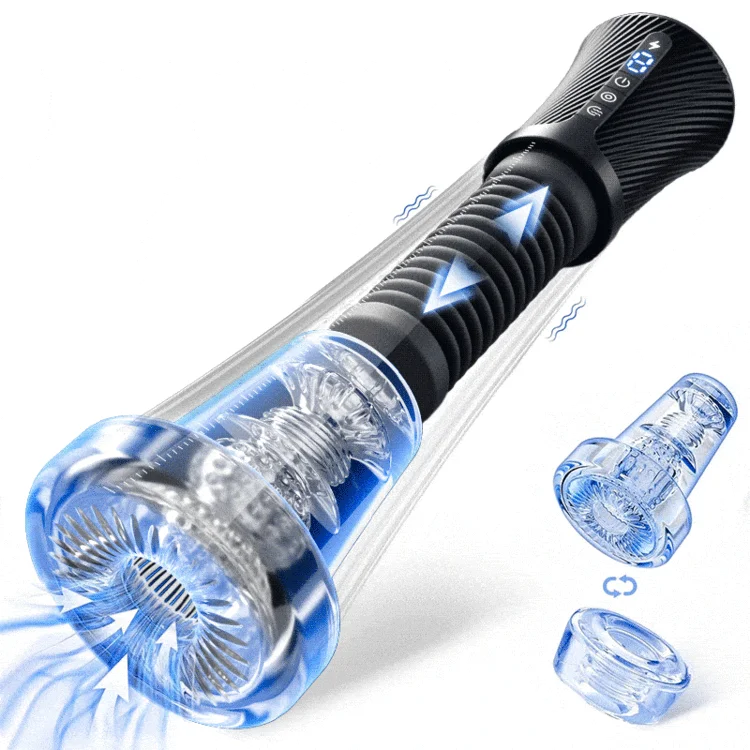 Vibrating & Sucking Masturbator & Pump Automatisk penispump |  | Intimast