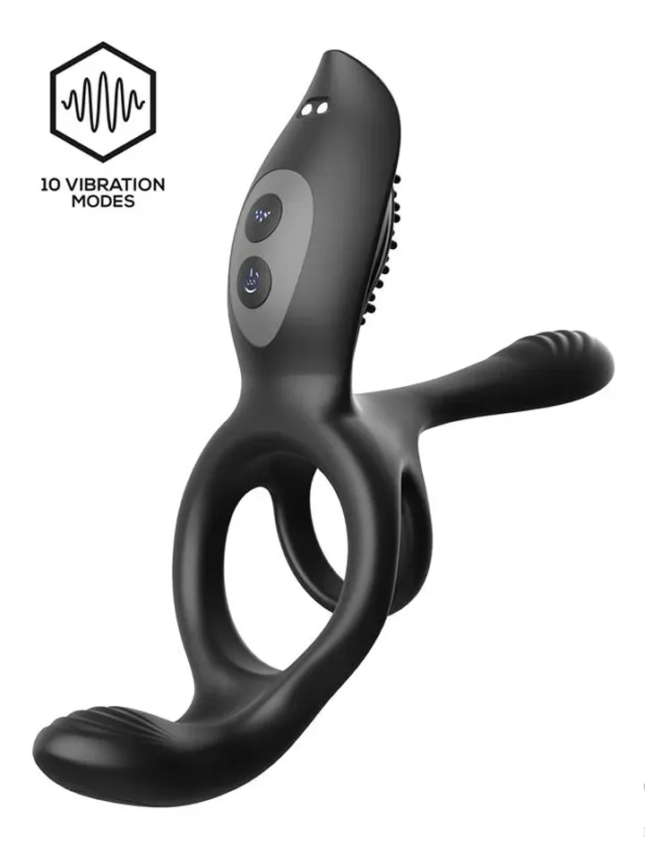 Daxer Girth Gainer Vibrating Double Cockring Penisring med vibrator |  | Intimast