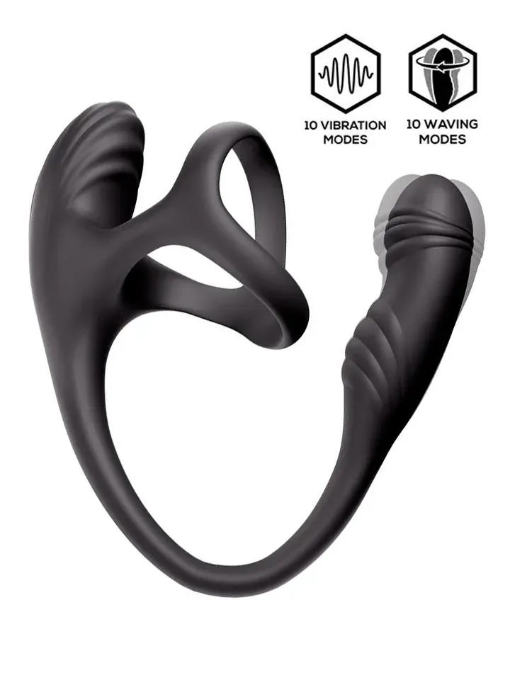 Kamber Waving Vibrating Anal Plug & Cockring Analplugg med penisring |  | Intimast
