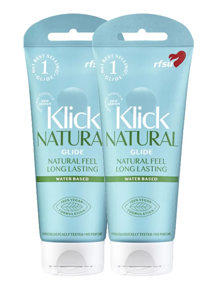 2-pack RFSU Klick Natural Glide 100ml Vattenbaserat glidmedel |  | Intimast