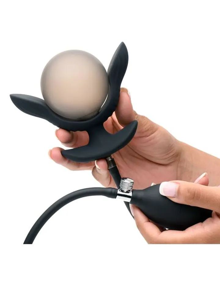 Inflatable Vibrating Butt Plug With Remote Uppblåsbar analplugg |  | Intimast