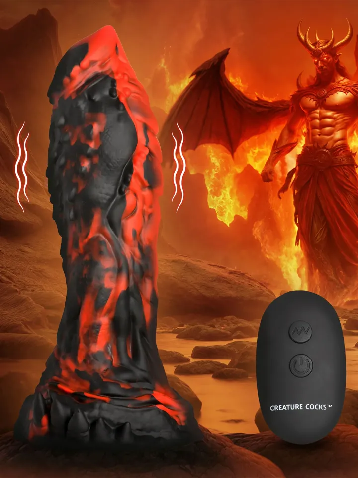 Inferno Cock Vibrating Silicone Dildo 20 cm Monster dildo |  | Intimast