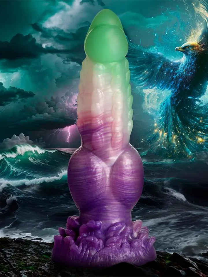 Creature Cocks Aqua Phoenix Silicone Dildo 22 cm Dragon dildo |  | Intimast
