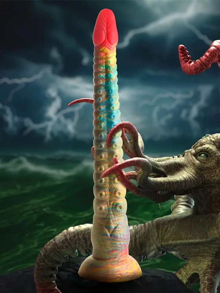 Tenta-Dick Tentacle Silicone Dildo 32 cm Dragon dildo |  | Intimast