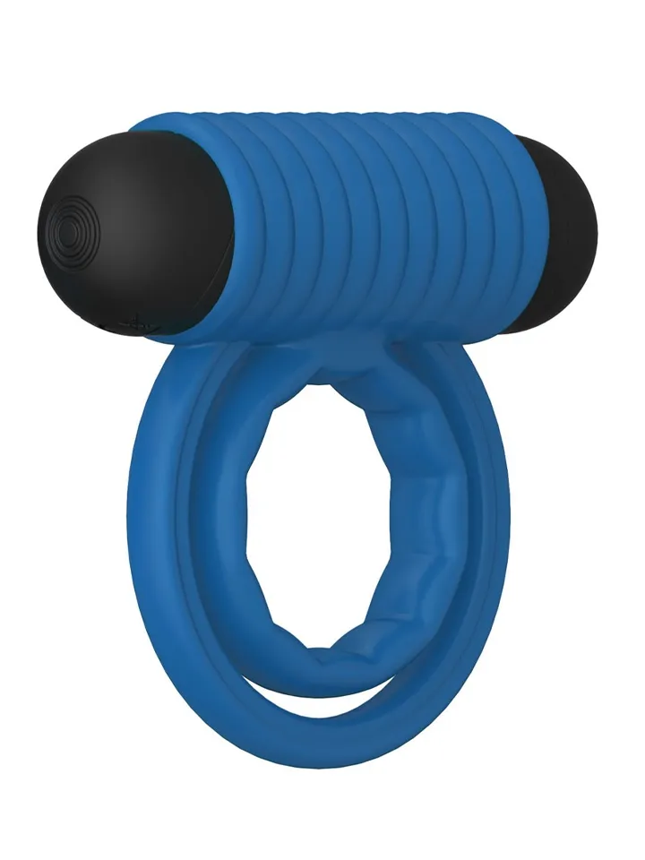 Double Rings Rock Hard Rechargeable Cock Ring Penisring med vibrator |  | Intimast