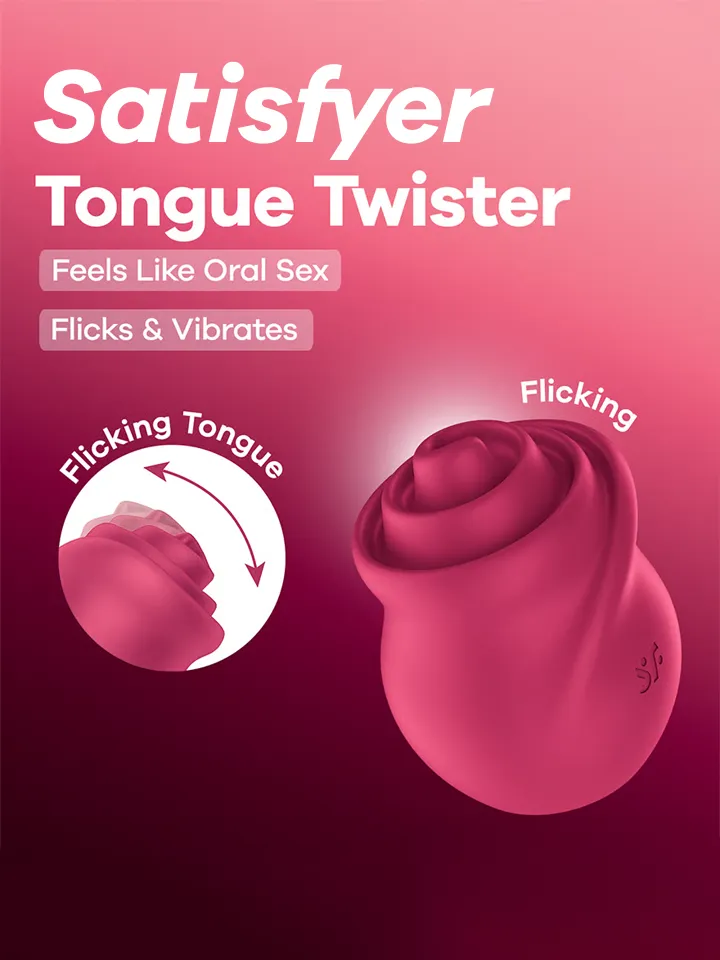 Satisfyer Tongue Twister Flicking Tongue Vibrator Klitorisvibrator |  | Intimast