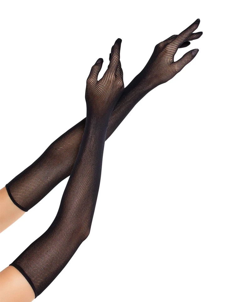 Leg Avenue Opera Length Fishnet Gloves O/S Handskar |  | Intimast