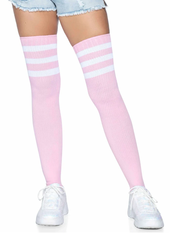 Athlete Over The Knee Socks Light Pink O/S Strumpor |  | Intimast