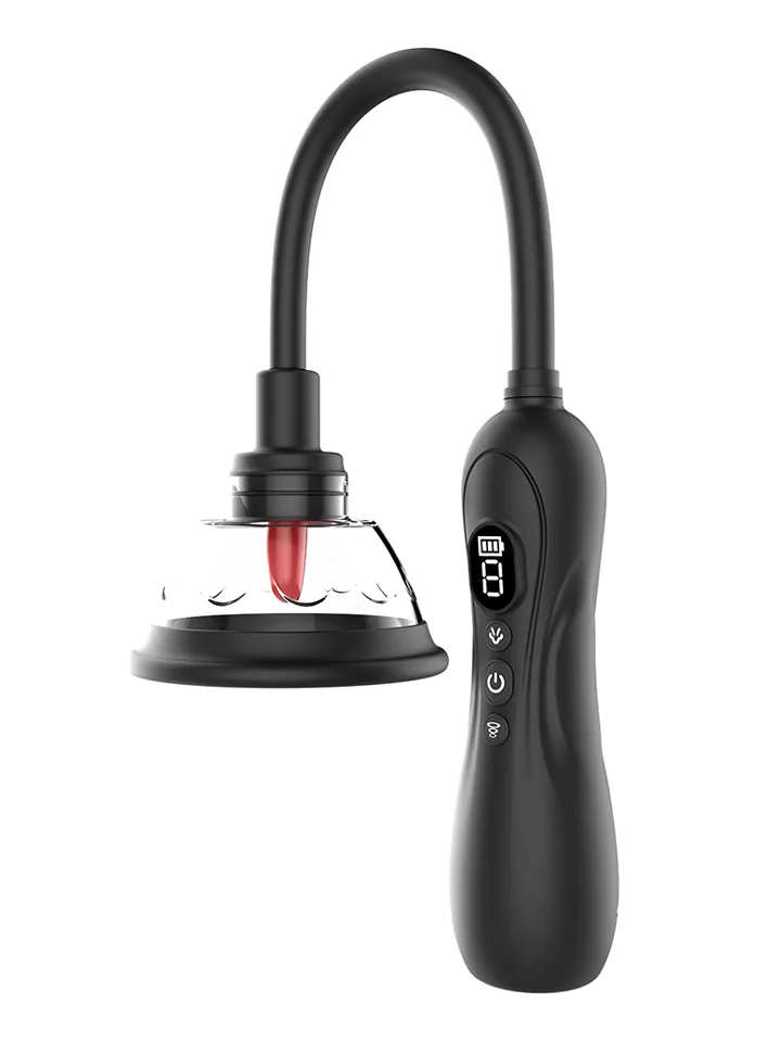Vibrating & Licking Nip & Clit Sucker Klitorispump |  | Intimast
